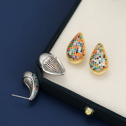 Teardrop Earring - 18K Gold-Plated