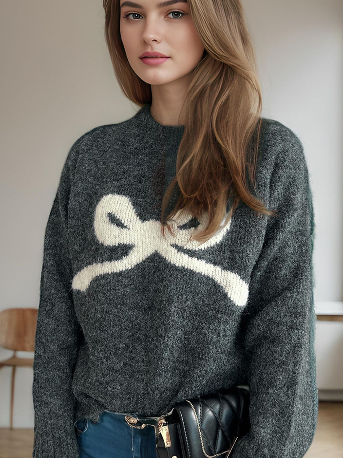 Seasonal Bow Sweater