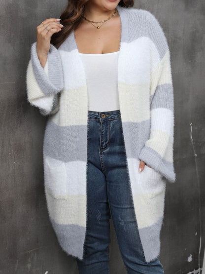 Open Front Long Sleeve Cardigan