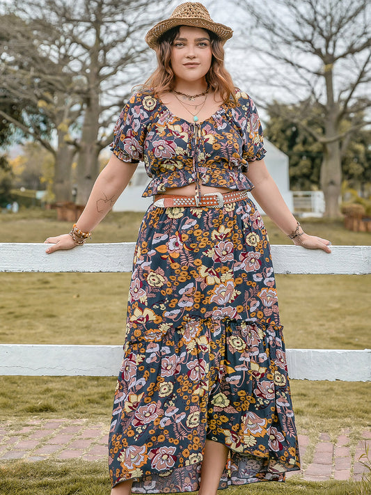 Plus - Countryside Top and Skirt Set