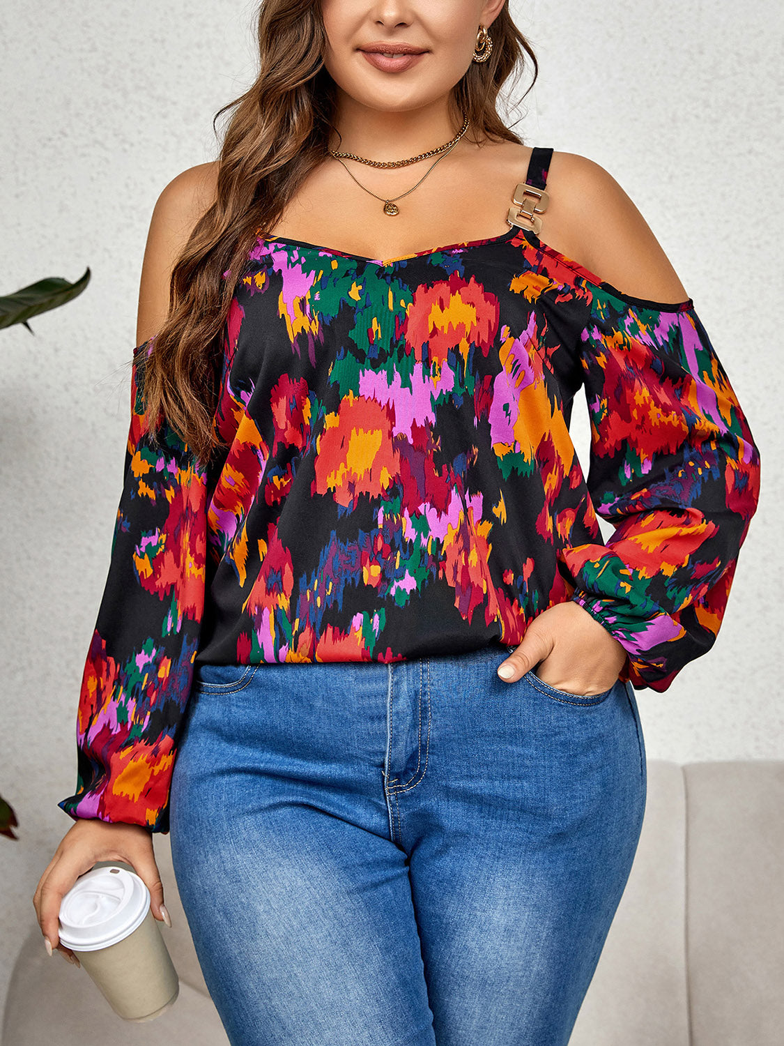 Artistic Floral Blouse