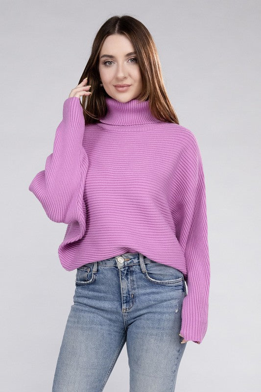 Viscose Turtleneck Sweater