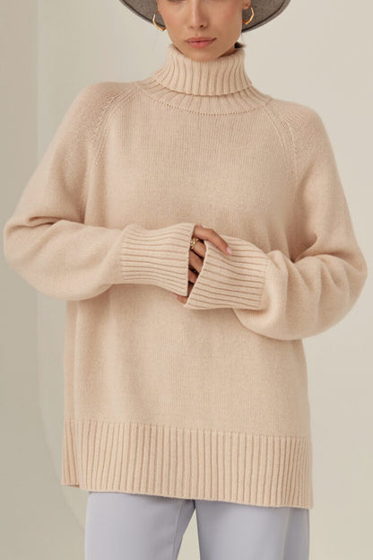 Raglan Turtle Neck Sweater