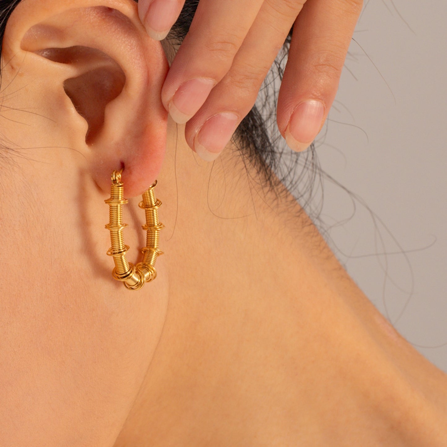 Gold Hoop Earrings