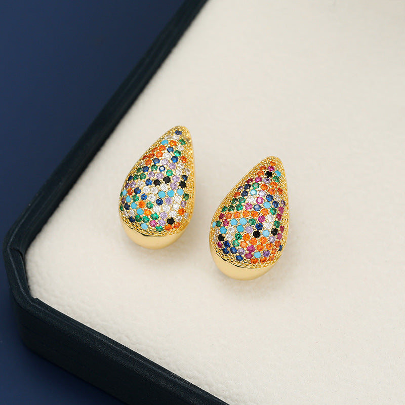 Teardrop Earring - 18K Gold-Plated