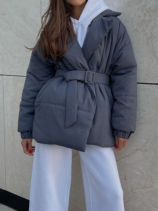 Belted Puffer Coat