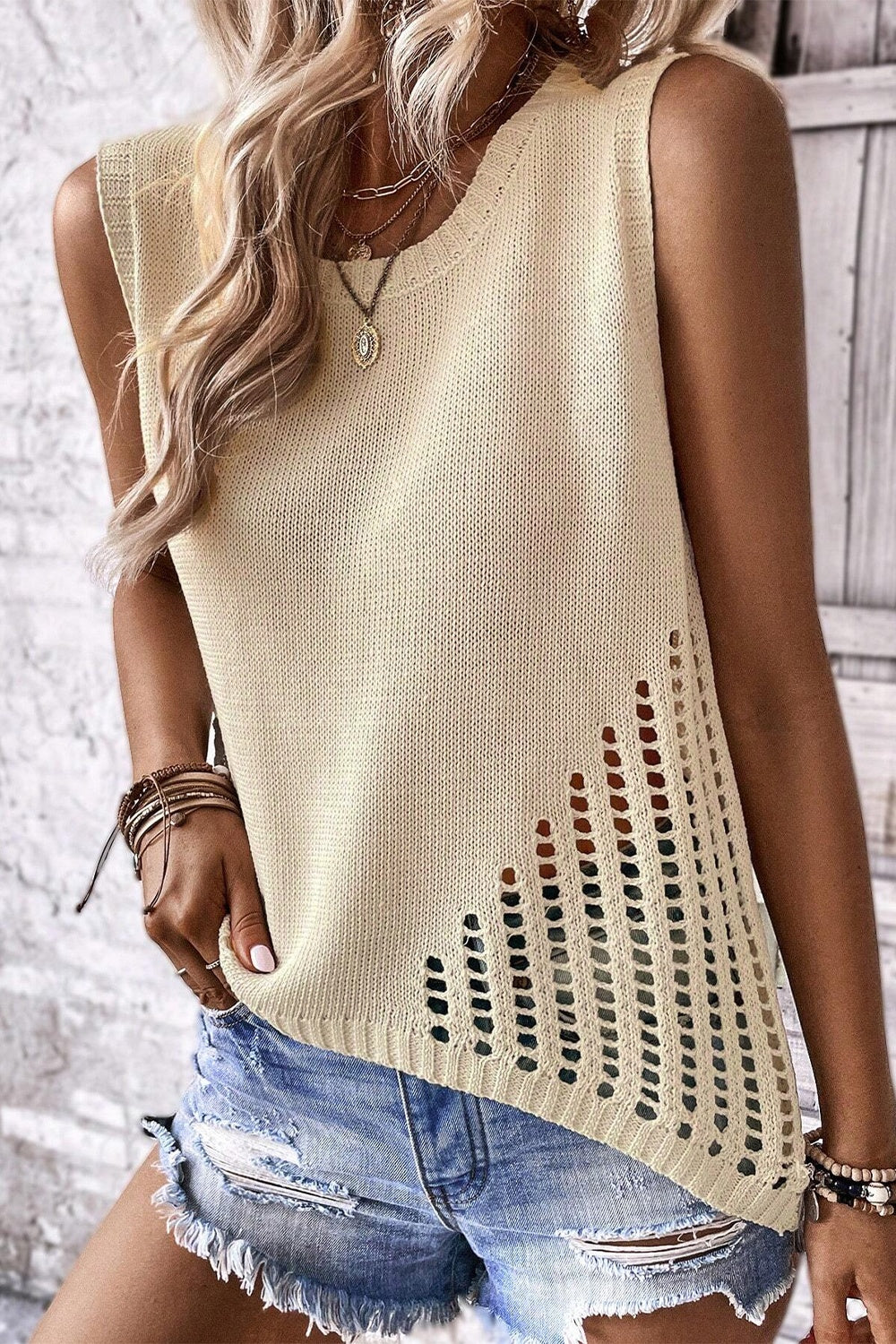 Chestnut Chic Knit Vest