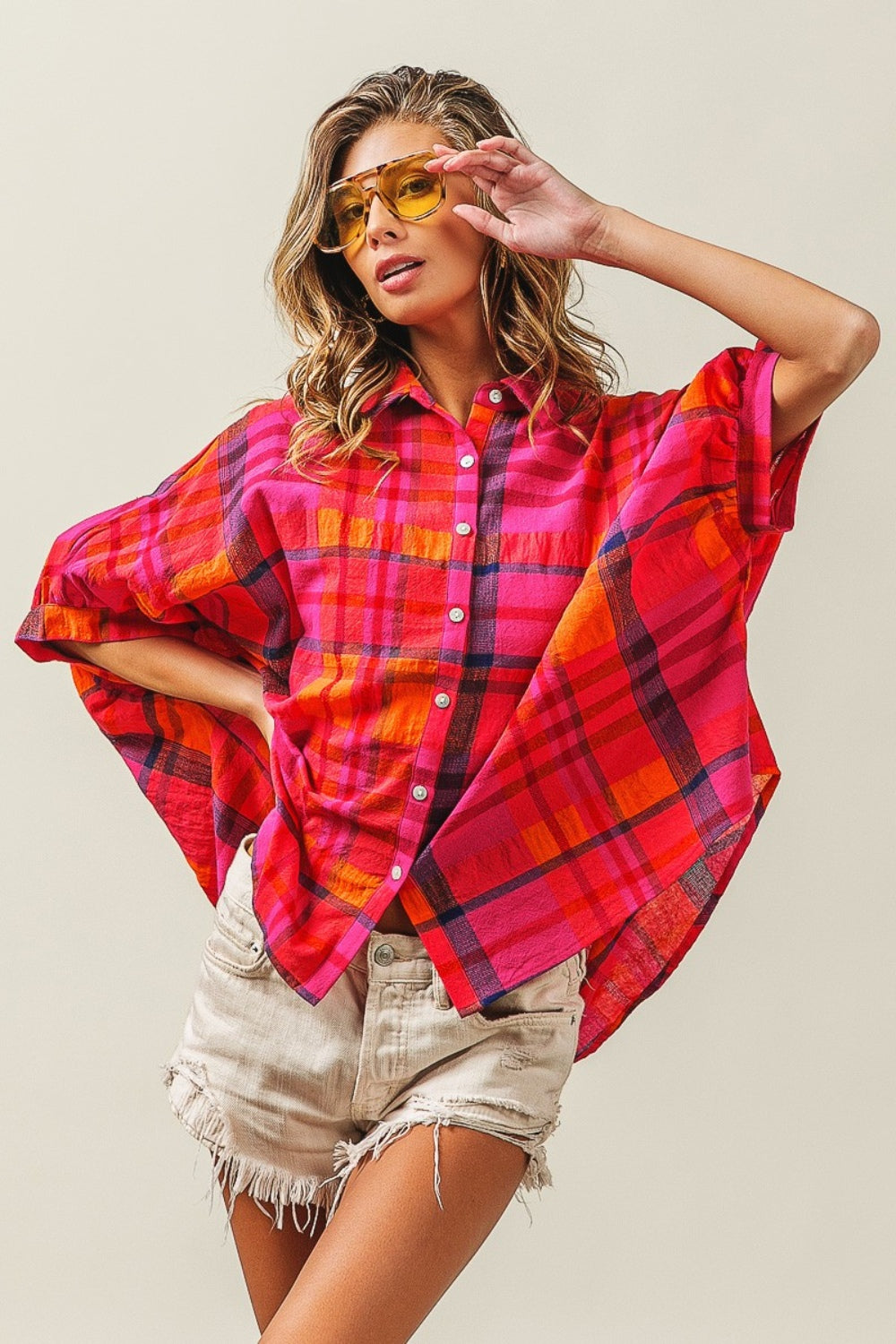 Spicy Samantha Plaid Shirt