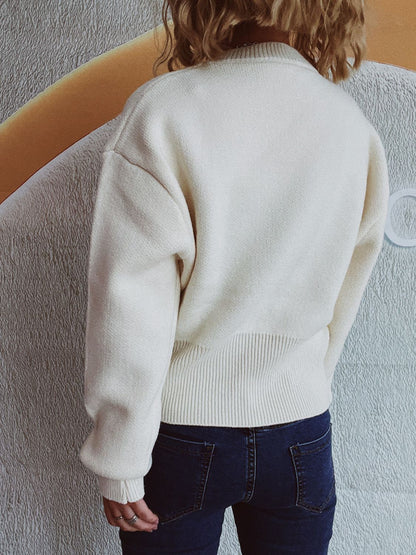 Half Zip Long Sleeve Sweater