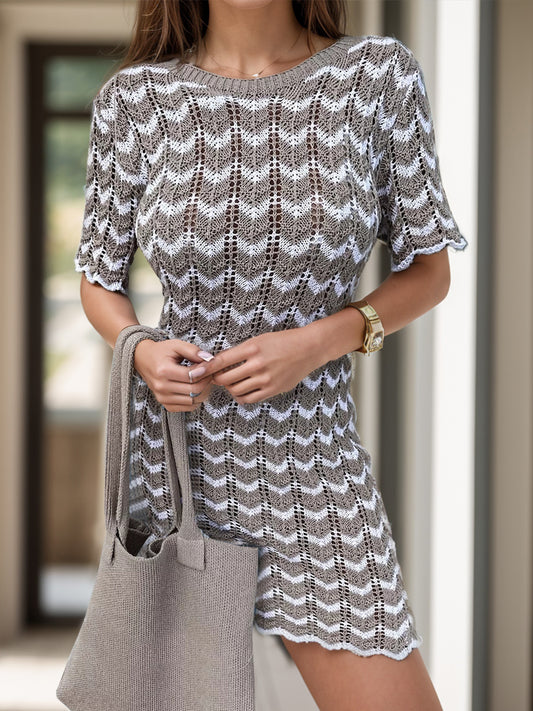 Chevron Knit Dress