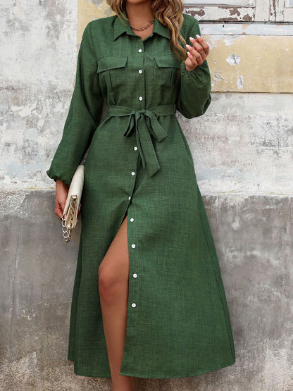 Candy Green Shirt Dress VELVET Candy Green Shirt Dress VELVET