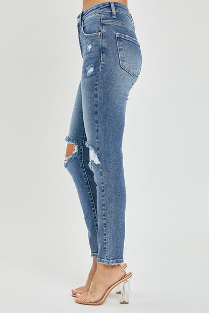 Knee Distressed Skinny Jeans