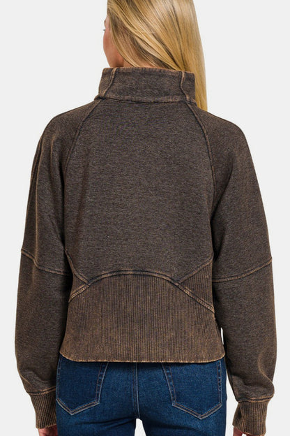 Washed Fleece Sweatshirt