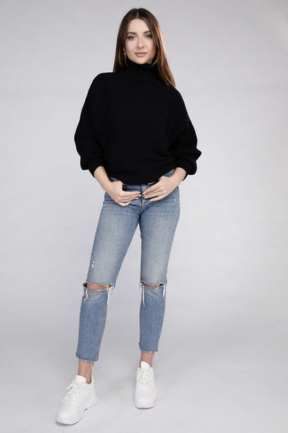 Viscose Turtleneck Sweater