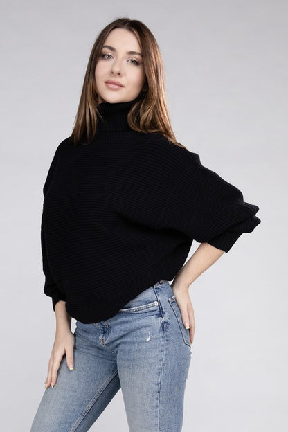 Viscose Turtleneck Sweater