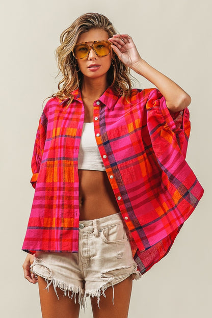 Spicy Samantha Plaid Shirt