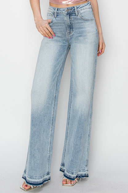 Light Blue Wide Leg Jeans