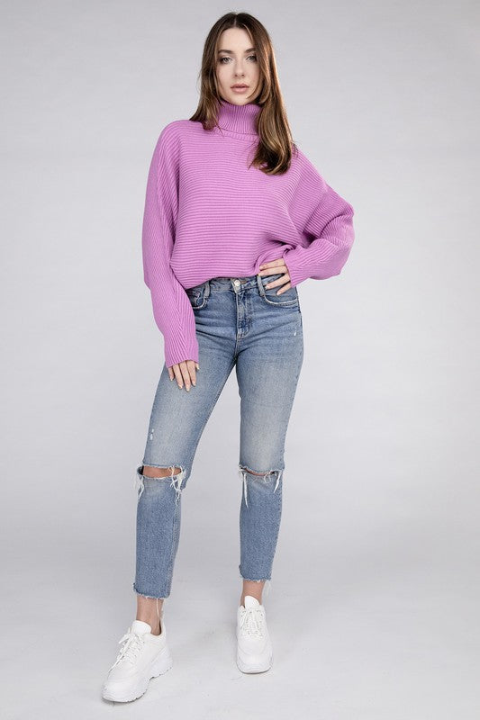 Viscose Turtleneck Sweater