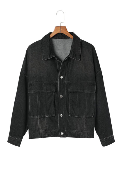 Denim Delight Jacket with Pockets