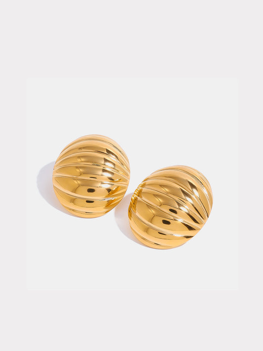 Ribbed Earrings