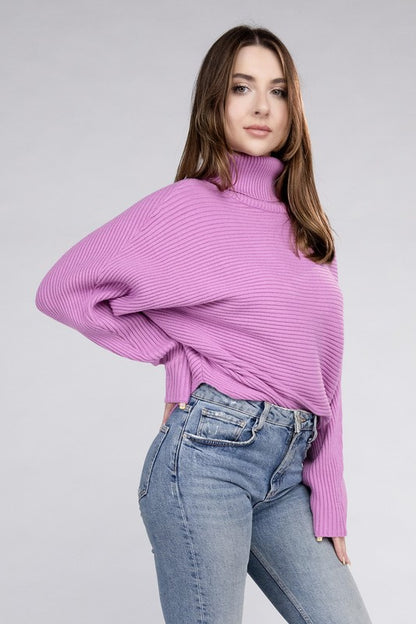 Viscose Turtleneck Sweater