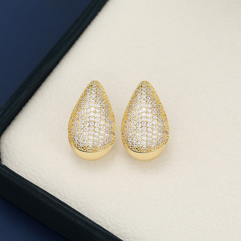 Teardrop Earring - 18K Gold-Plated