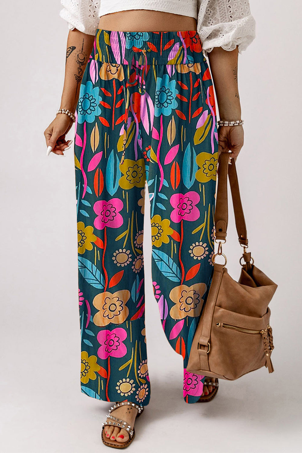 Vibrant Flora Pants