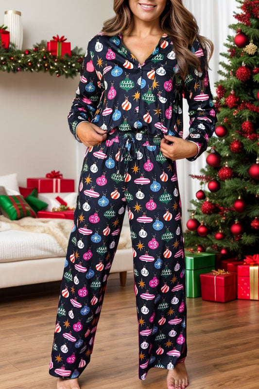 Pink Christmas Pajama Set