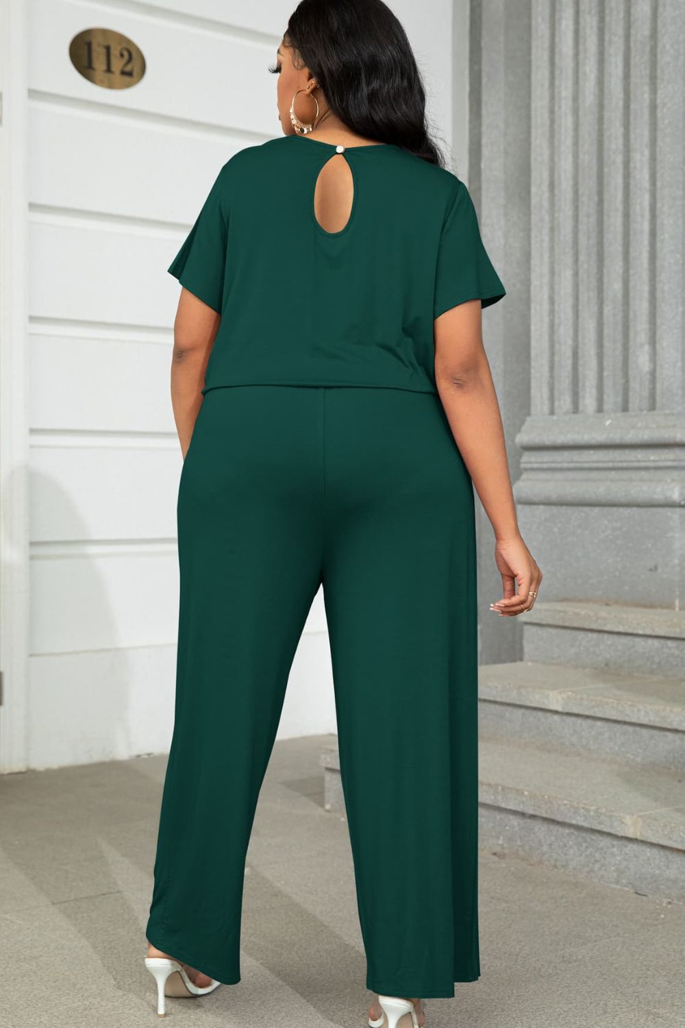 Drawstring Waist Jumpsuit