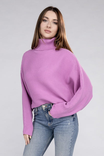 Viscose Turtleneck Sweater