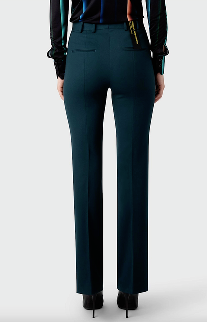 Liquid Resistant Fit-To-Flare Fine Wool Pant
