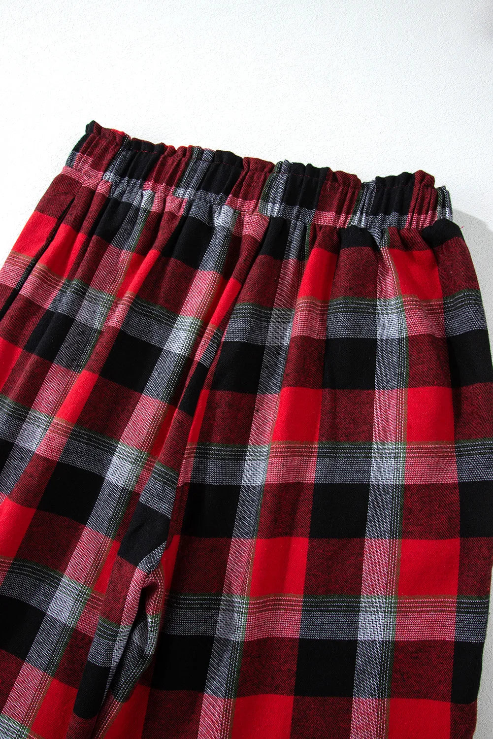 Red & Black Plaid Lounge Set