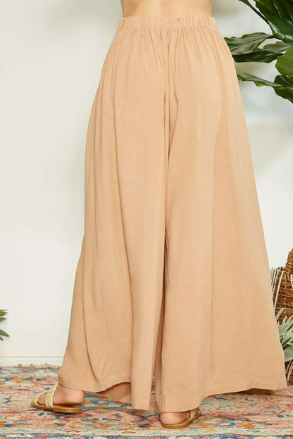 Wrap Wide Leg Pants