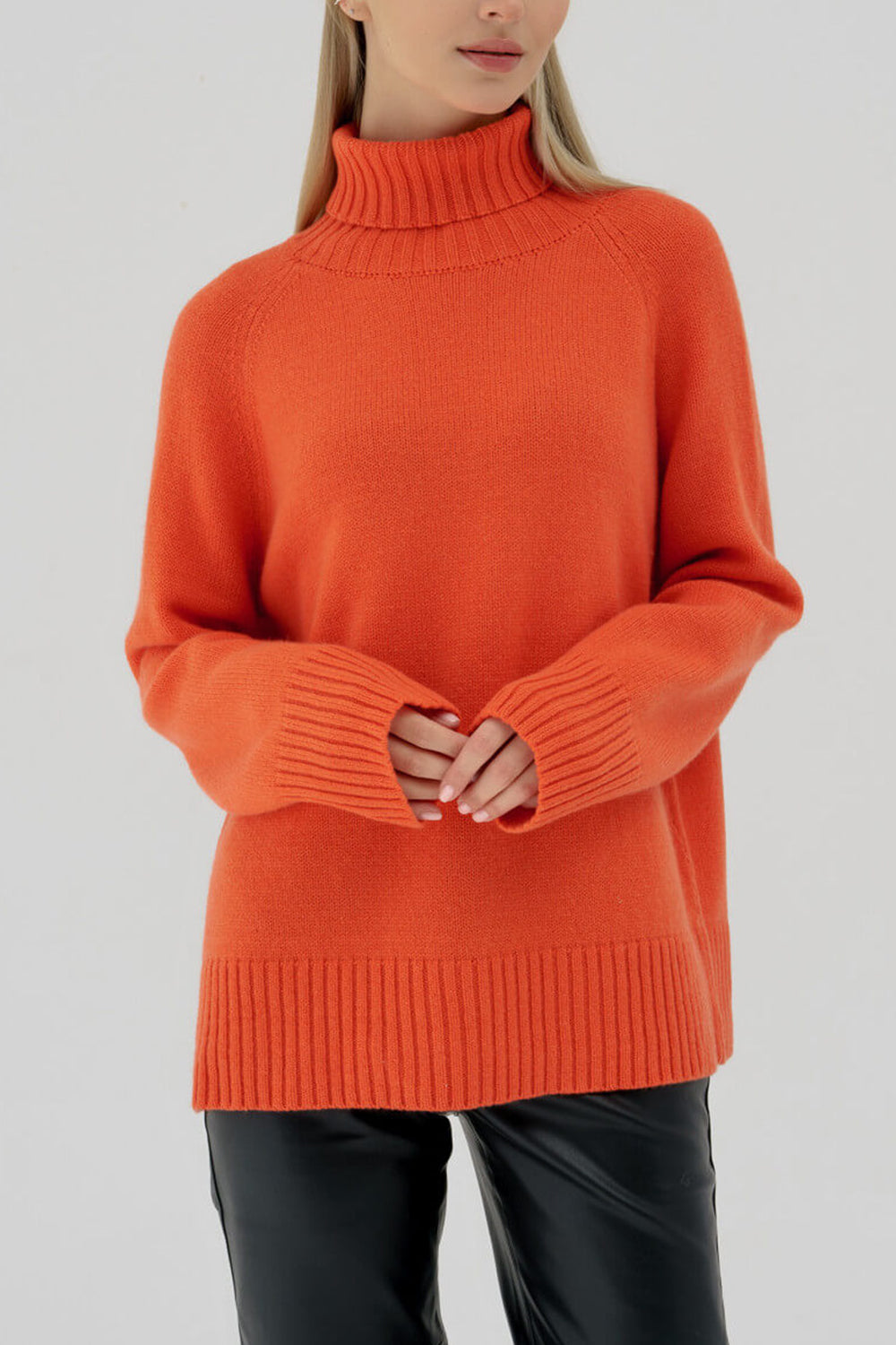 Raglan Turtle Neck Sweater