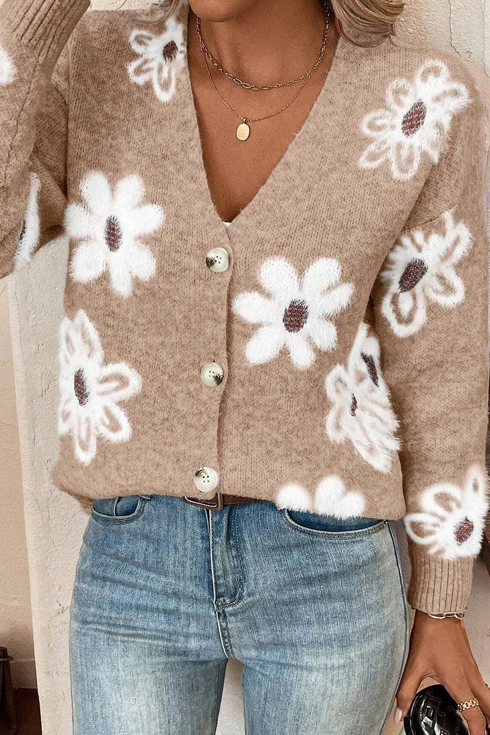 White Sunflower Cardigan