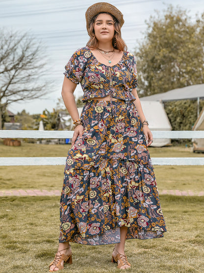 Plus - Countryside Top and Skirt Set