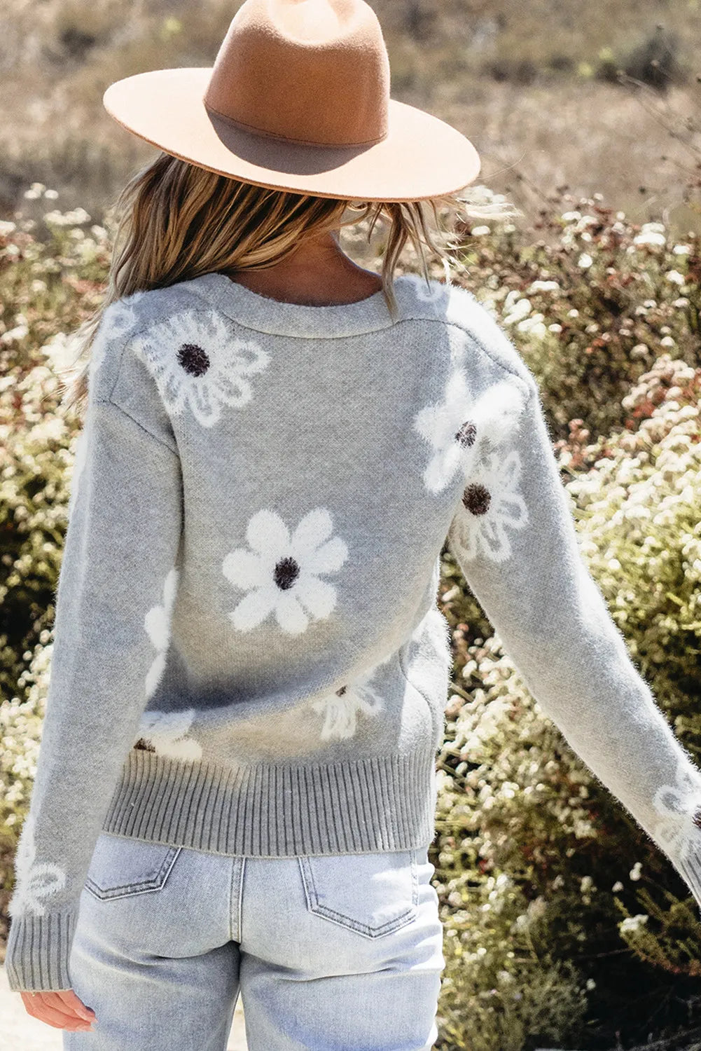 White Sunflower Cardigan