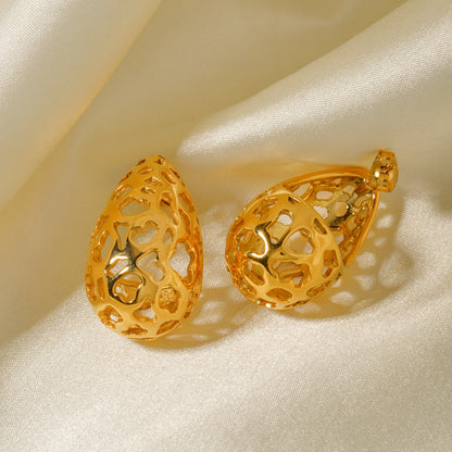 Teardrop Hollowed Earrings