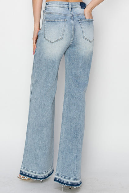 Light Blue Wide Leg Jeans