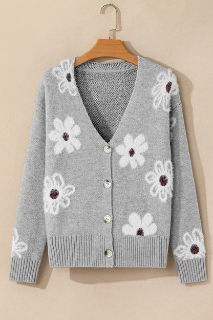 White Sunflower Cardigan