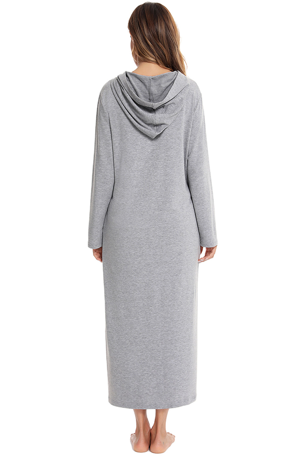 Hooded Night Dress with Pockets