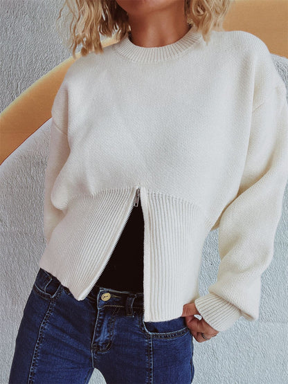 Half Zip Long Sleeve Sweater