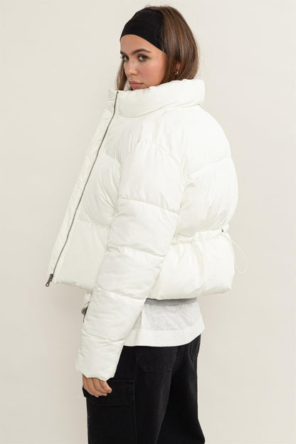 Cream Quilted Jacket