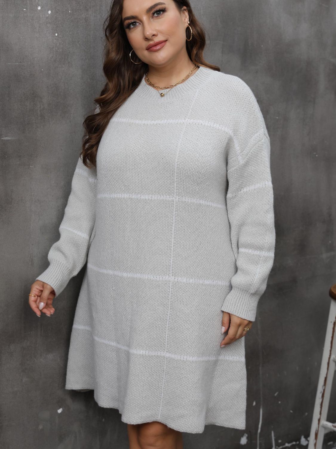 Charcoal Coconut Sweater Dress