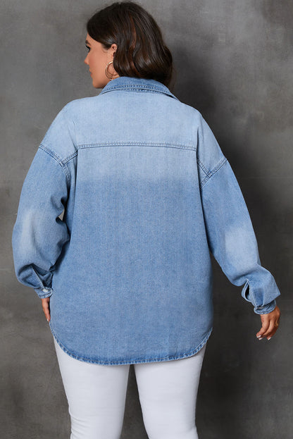 Pocketed Denim Top