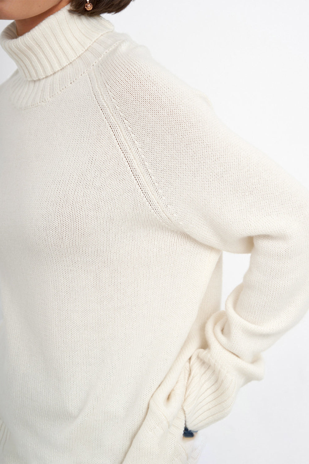 Raglan Turtle Neck Sweater