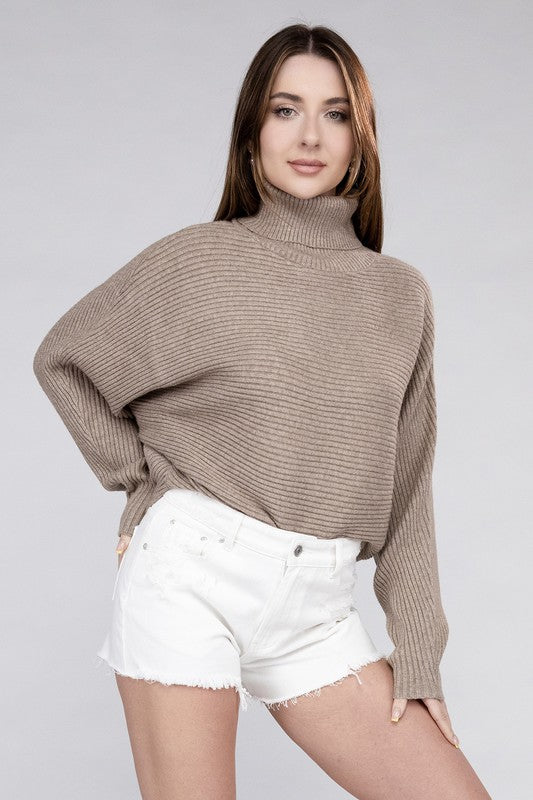 Viscose Turtleneck Sweater