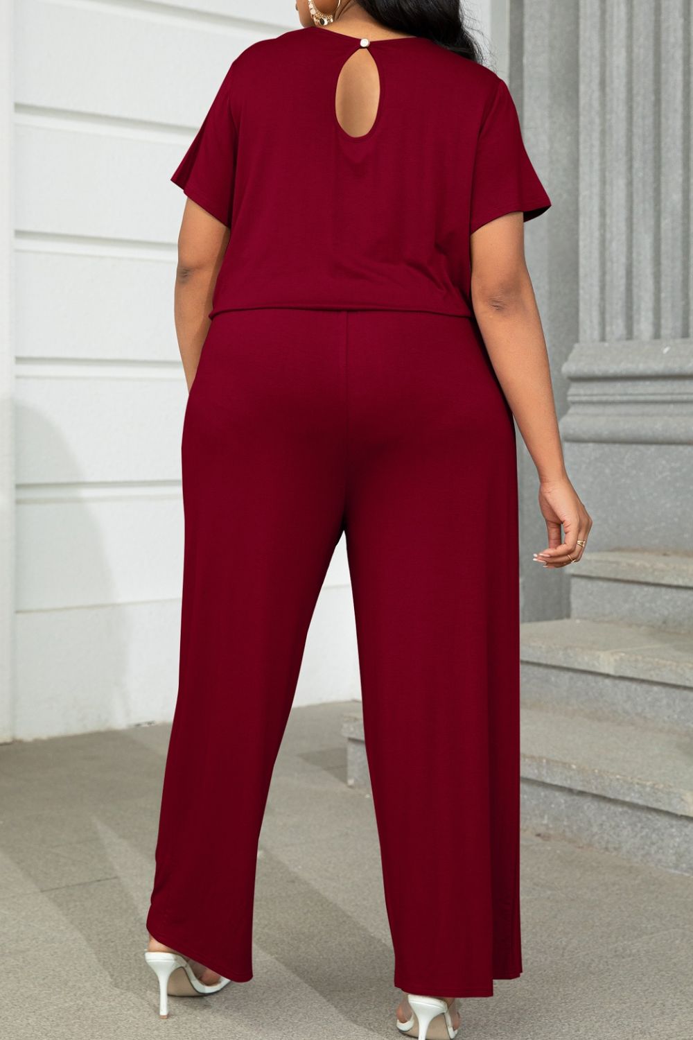 Drawstring Waist Jumpsuit