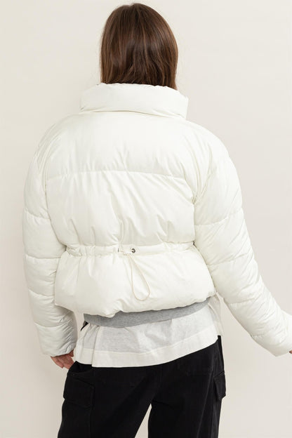 Cream Quilted Jacket