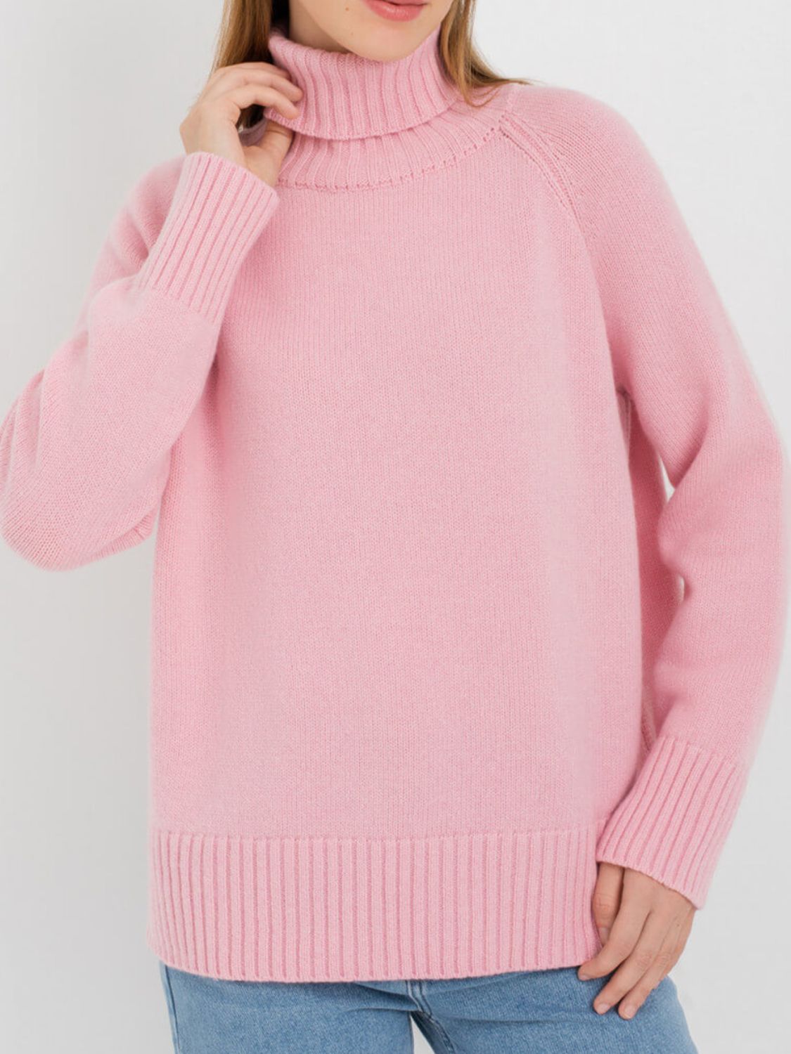 Raglan Turtle Neck Sweater